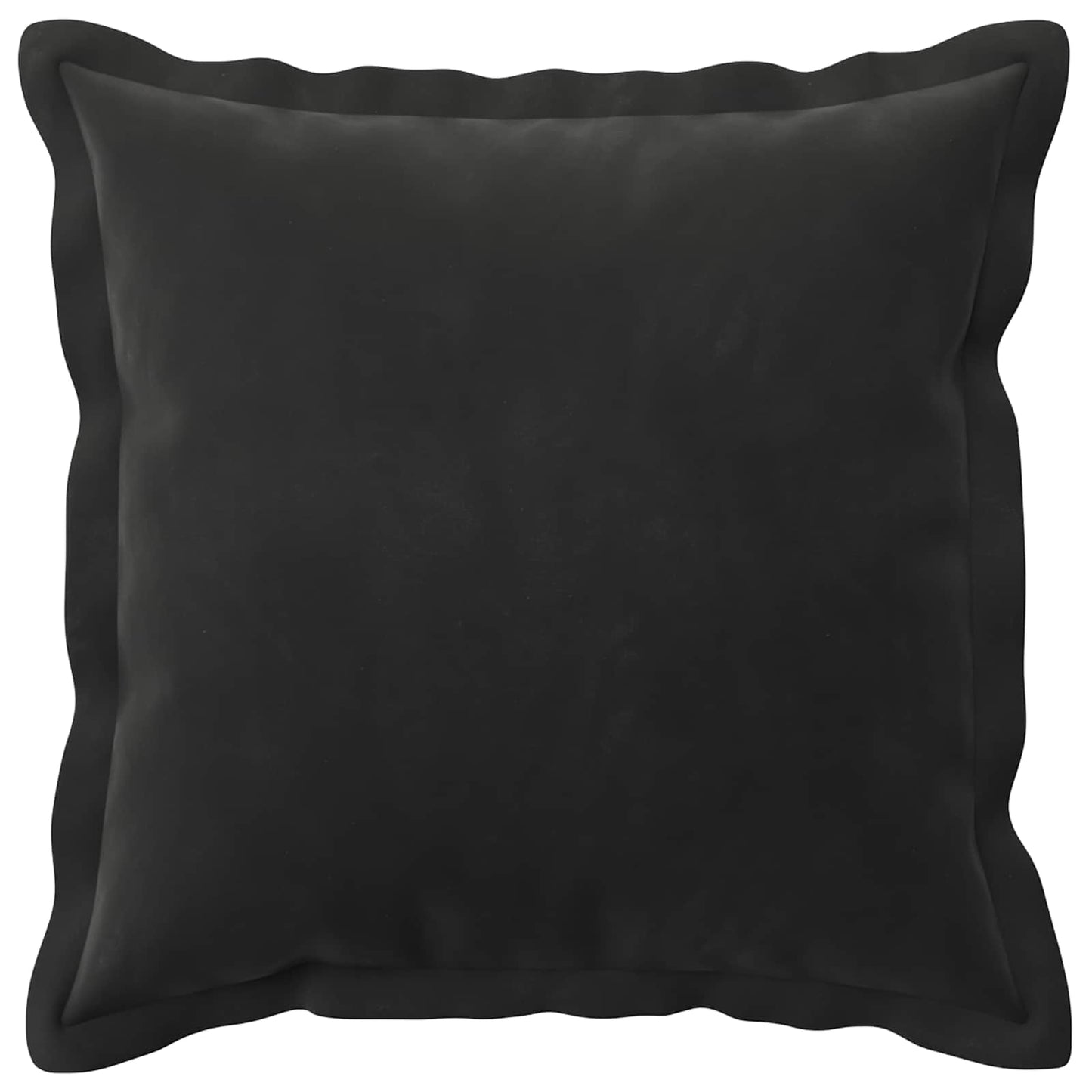 Cushion Cover 2 pcs HOUTEN Black 50 x 50 cm Velvet