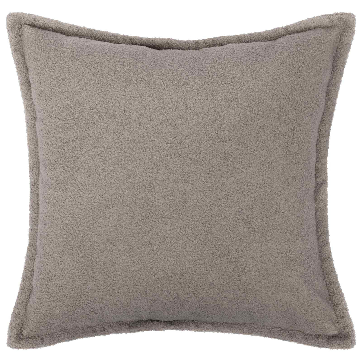 Cushion Cover 12 pcs HOUTEN Light Grey 50 x 50 cm Bouclé