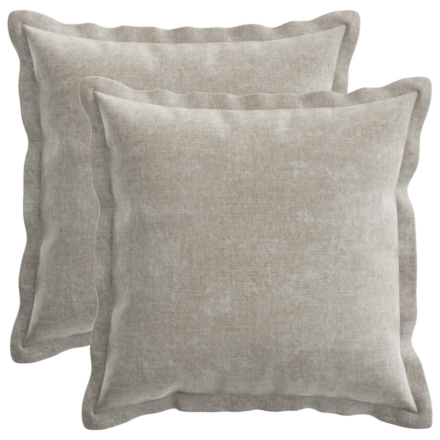 Cushion Cover 2 pcs HOUTEN Light Grey 50 x 50 cm