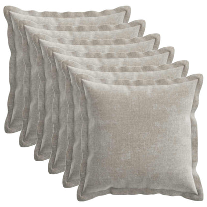 Cushion Cover 6 pcs HOUTEN Light Grey 50 x 50 cm