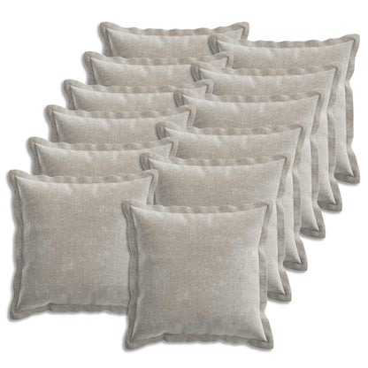 Cushion Cover 12 pcs HOUTEN Light Grey 50 x 50 cm