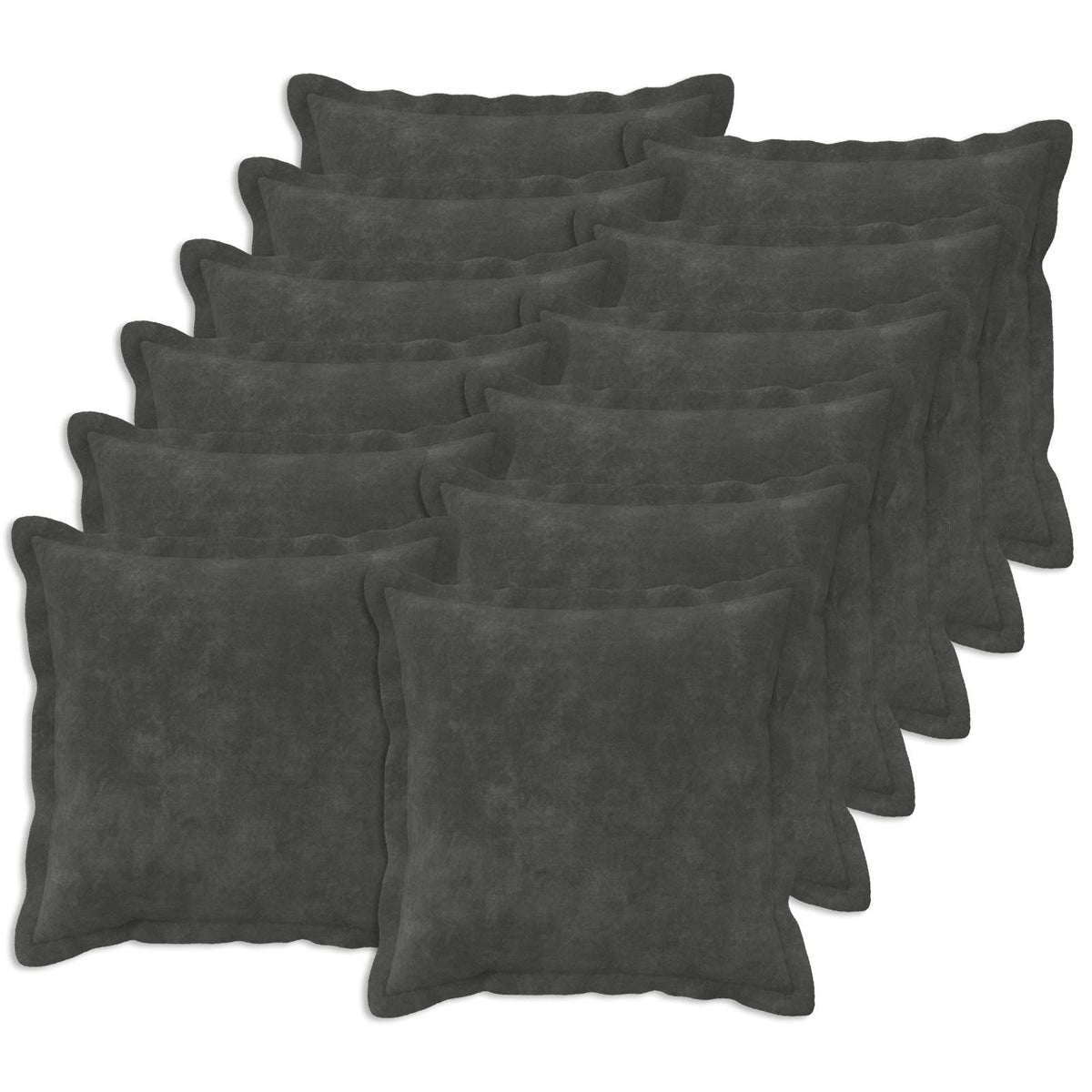 Cushion Cover 12 pcs HOUTEN Anthracite 50 x 50 cm