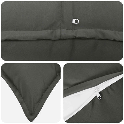 Cushion Cover 12 pcs HOUTEN Anthracite 50 x 50 cm Polyester