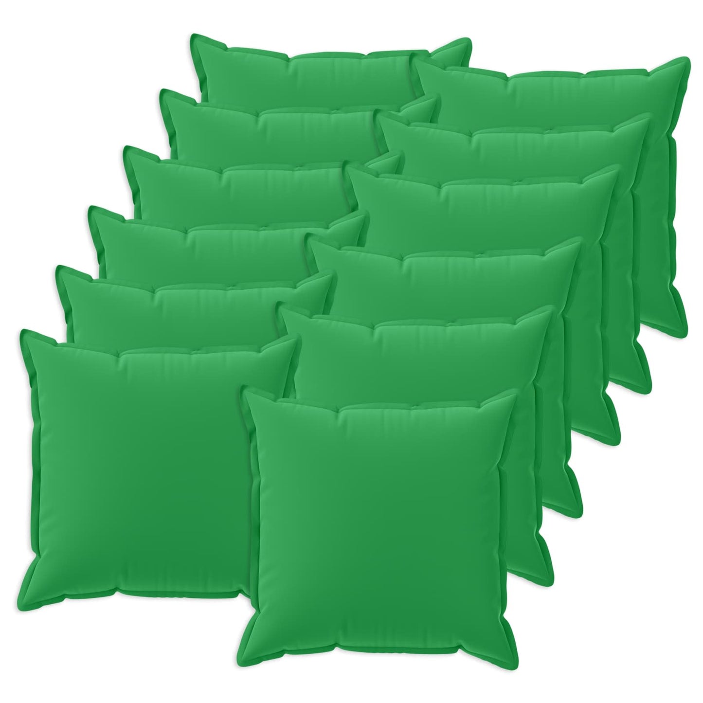 Cushion Cover 12 pcs HOUTEN Green 50 x 50 cm Polyester