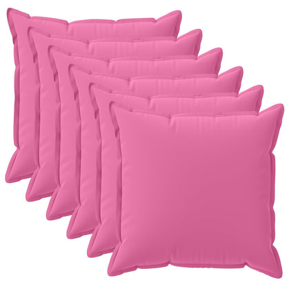 Cushion Cover 6 pcs HOUTEN Pink 50 x 50 cm Polyester