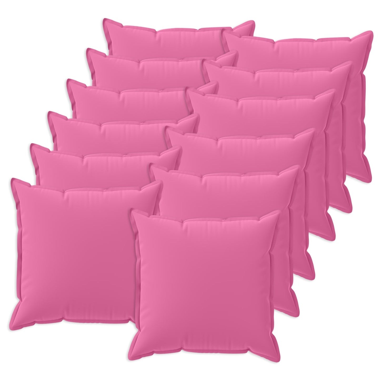 Cushion Cover 12 pcs HOUTEN Pink 50 x 50 cm Polyester