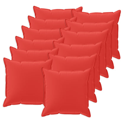 Cushion Cover 12 pcs HOUTEN Red 50 x 50 cm Polyester
