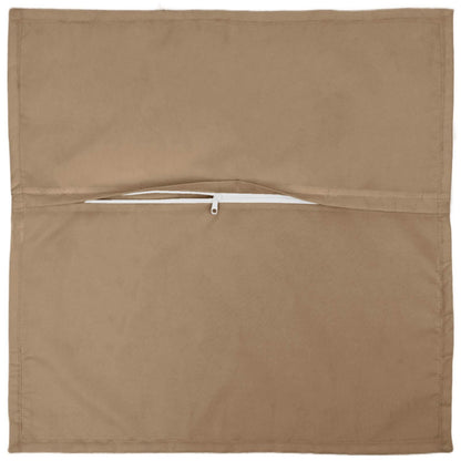 Cushion Cover 6 pcs HOUTEN Taupe 50 x 50 cm Polyester