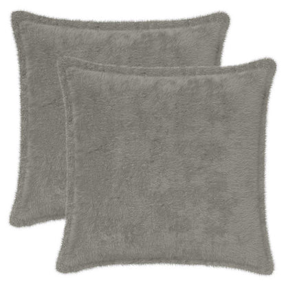 Cushion Cover 2 pcs HOUTEN Light Grey 50 x 50 cm
