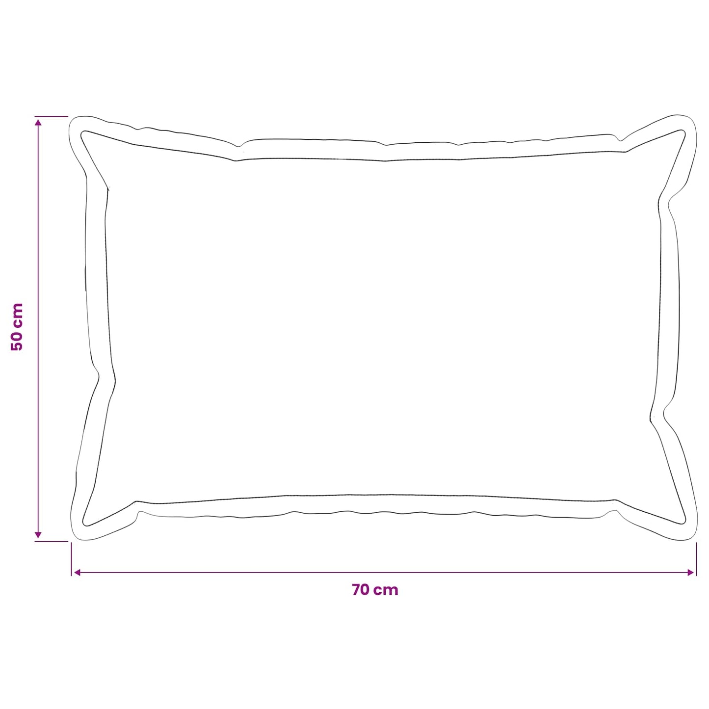 Cushion Cover 6 pcs HOUTEN Pink 50 x 70 cm Bouclé