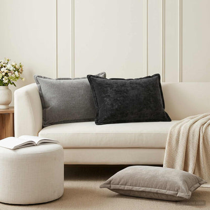 Cushion Cover 6 pcs HOUTEN Anthracite 50 x 75 cm