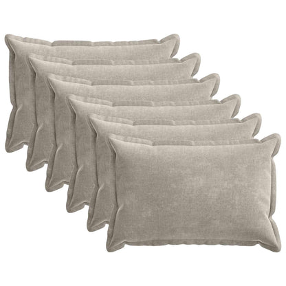 Cushion Cover 6 pcs HOUTEN Light Grey 50 x 70 cm
