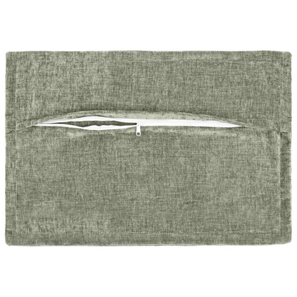 Cushion Cover 2 pcs HOUTEN Green 50 x 70 cm Chenille Fabric