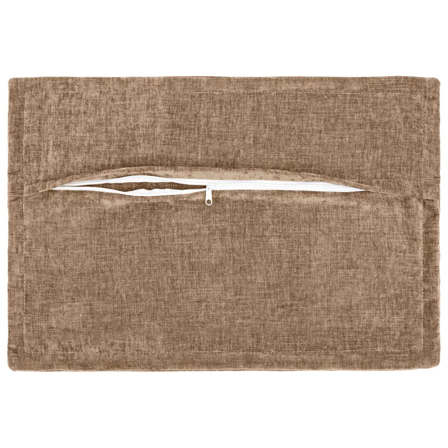 Cushion Cover 6 pcs HOUTEN Brown 50 x 70 cm Chenille Fabric