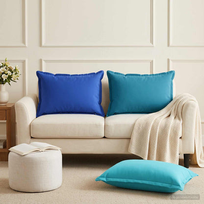 Cushion Cover 6 pcs HOUTEN Light Blue 50 x 70 cm Polyester