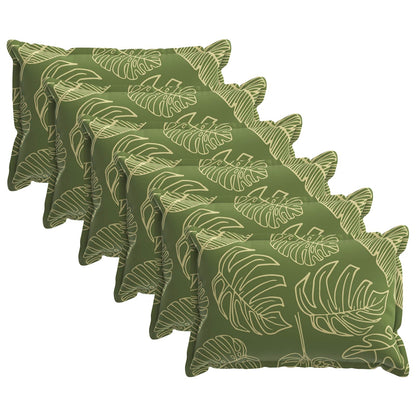 Cushion Cover 6 pcs HOUTEN Leaf Design 50 x 70 cm Polyester
