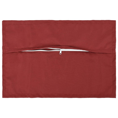 Cushion Cover 6 pcs HOUTEN Wine Red 50 x 70 cm Polyester