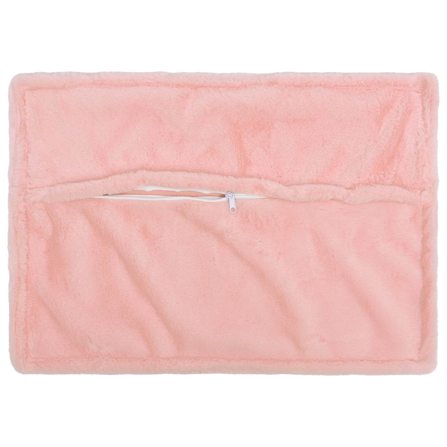 Cushion Cover 6 pcs HOUTEN Pink 50 x 70 cm Faux Rabbit Fur
