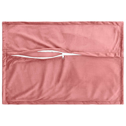Cushion Cover 2 pcs HOUTEN Pink 50 x 75 cm Velvet