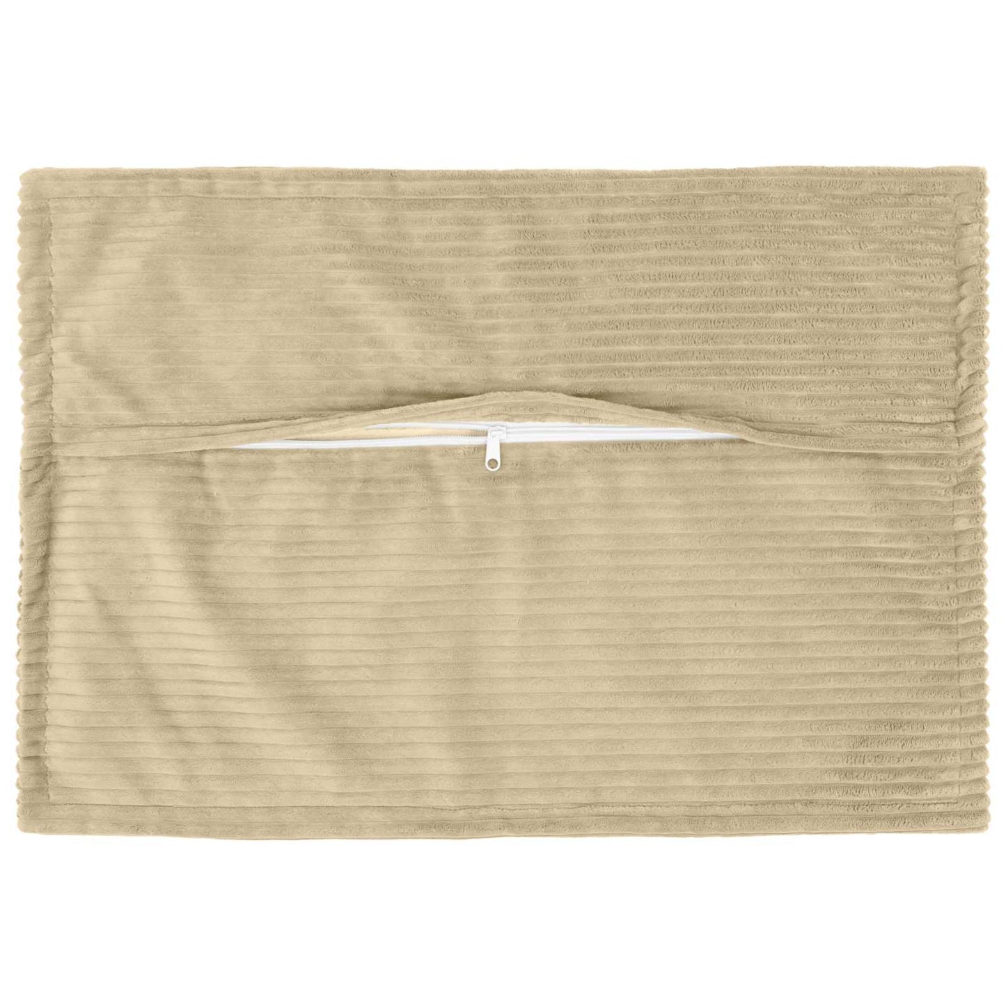 Cushion Cover 6 pcs HOUTEN Light Green Grey 50 x 75 cm Corduroy