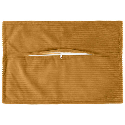 Cushion Cover 6 pcs HOUTEN Yellow 50 x 75 cm Corduroy