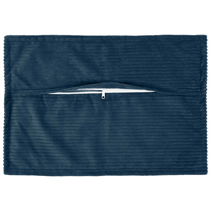 Cushion Cover 6 pcs HOUTEN Navy Blue 50 x 75 cm Corduroy