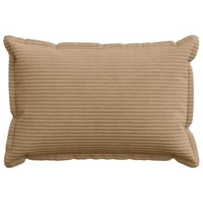 Cushion Cover 6 pcs HOUTEN Brown 50 x 75 cm Corduroy