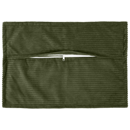 Cushion Cover 6 pcs HOUTEN Green 50 x 75 cm Corduroy
