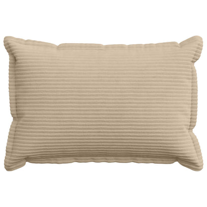 Cushion Cover 6 pcs HOUTEN Taupe 50 x 75 cm Corduroy