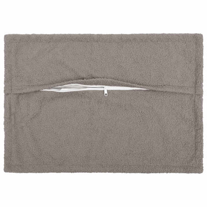 Cushion Cover 6 pcs HOUTEN Light Grey 50 x 75 cm Bouclé