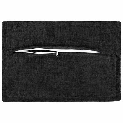 Cushion Cover 2 pcs HOUTEN Anthracite 50 x 75 cm