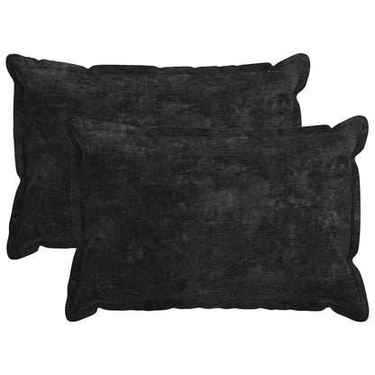 Cushion Cover 2 pcs HOUTEN Anthracite 50 x 75 cm