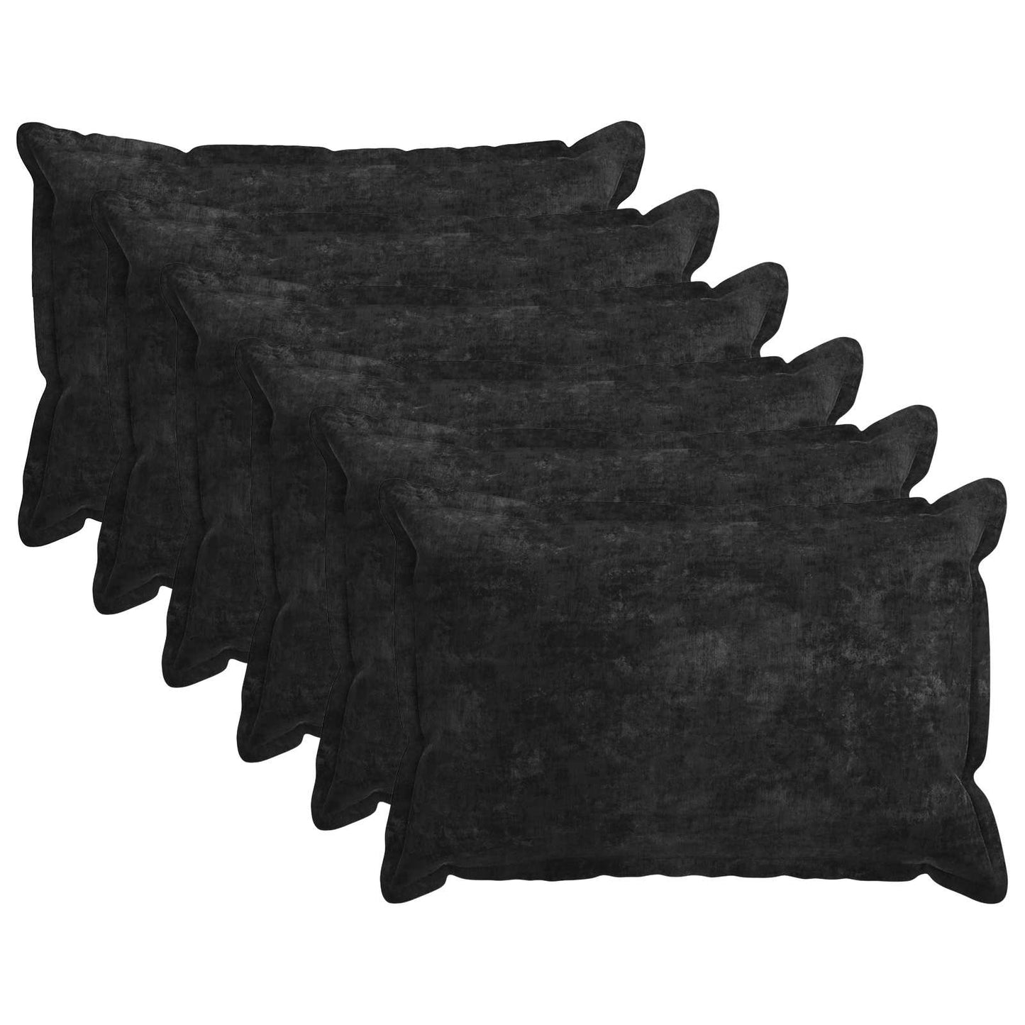 Cushion Cover 6 pcs HOUTEN Anthracite 50 x 75 cm