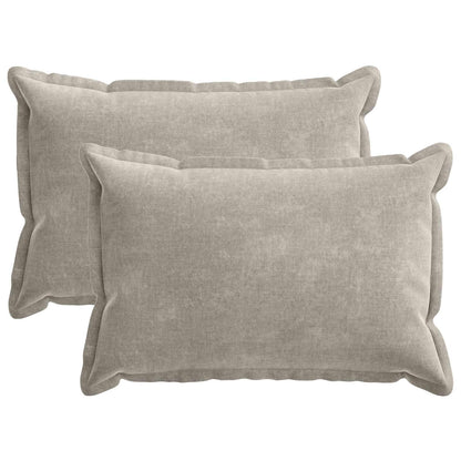 Cushion Cover 2 pcs HOUTEN Light Grey 50 x 75 cm