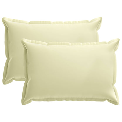 Cushion Cover 2 pcs HOUTEN Cream 50 x 75 cm Polyester