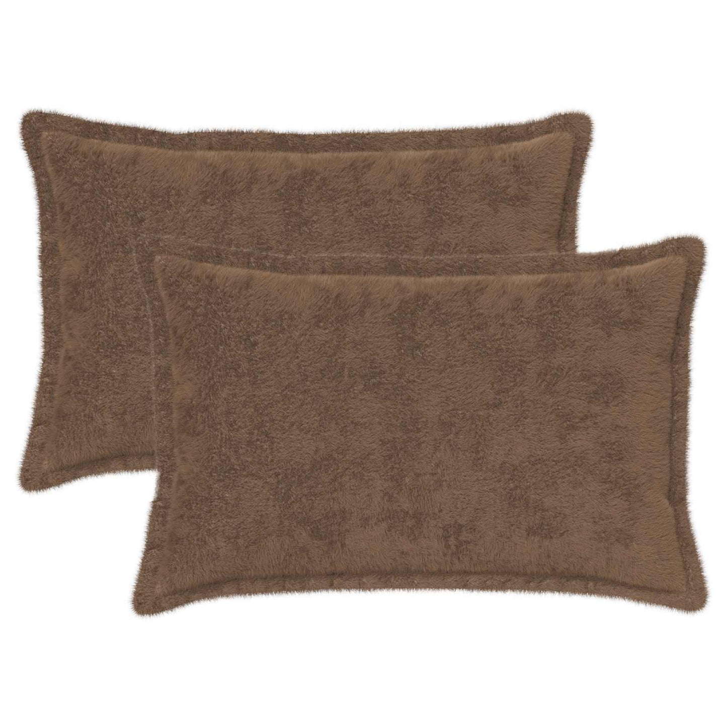 Cushion Cover 2 pcs HOUTEN Light Brown 50 x 75 cm