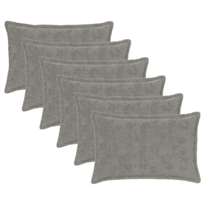 Cushion Cover 6 pcs HOUTEN Light Grey 50 x 75 cm