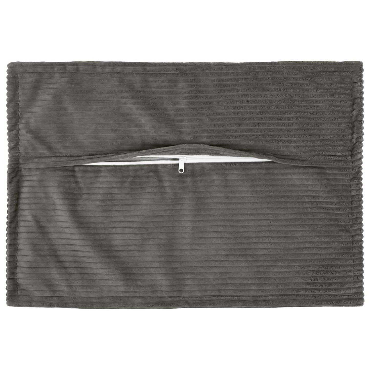 Cushion Cover 6 pcs HOUTEN Dark Grey 50 x 80 cm Corduroy
