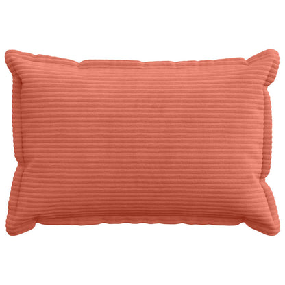 Cushion Cover 6 pcs HOUTEN Red Orange 50 x 80 cm Corduroy