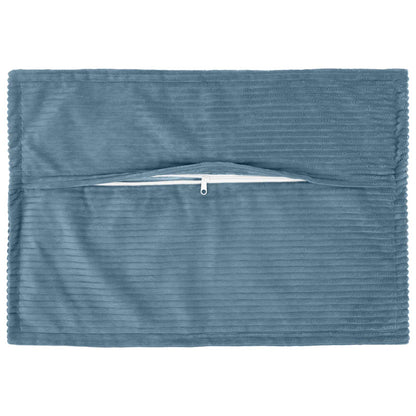 Cushion Cover 6 pcs HOUTEN Blue 50 x 80 cm Corduroy