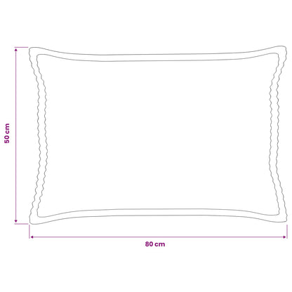 Cushion Cover 6 pcs HOUTEN Blue 50 x 80 cm Corduroy