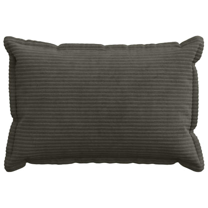 Cushion Cover 6 pcs HOUTEN Anthracite 50 x 80 cm Corduroy