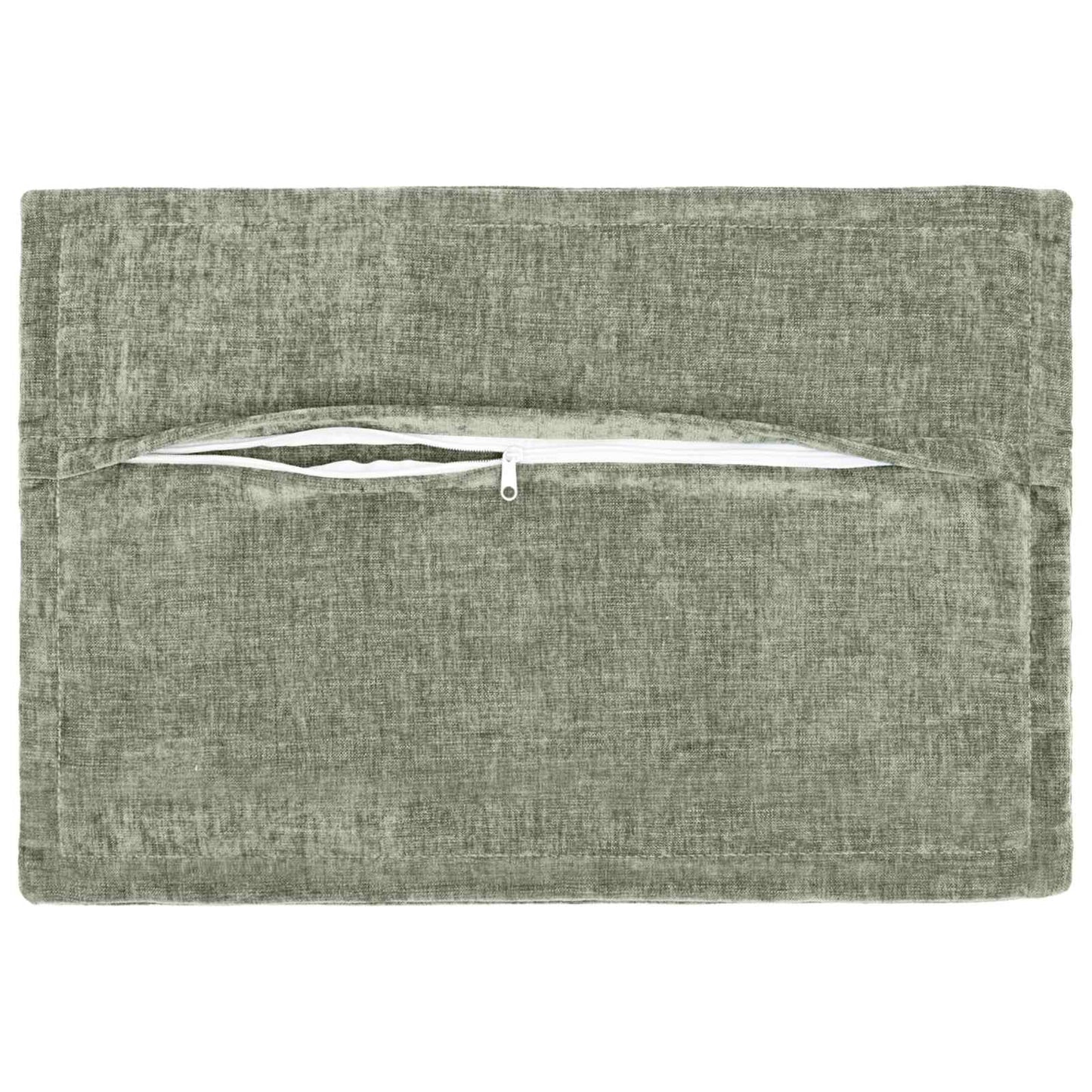 Cushion Cover 6 pcs HOUTEN Green 50 x 80 cm Chenille Fabric