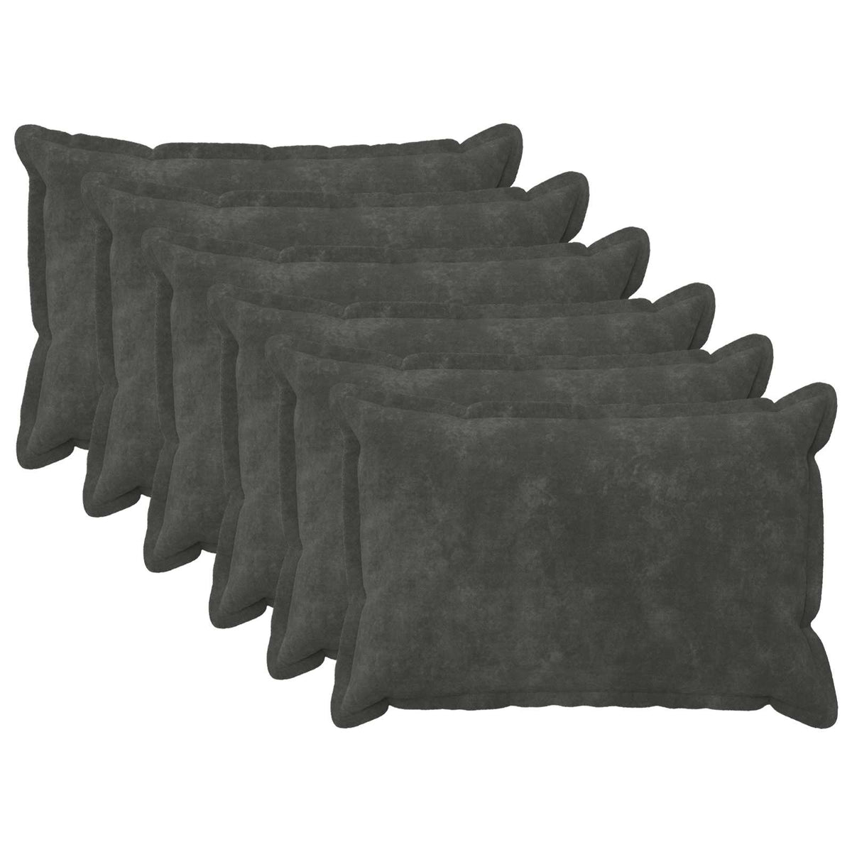 Cushion Cover 6 pcs HOUTEN Anthracite 50 x 80 cm