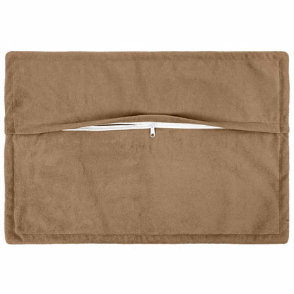 Cushion Cover 6 pcs HOUTEN Taupe 50 x 80 cm Microfiber Fleece