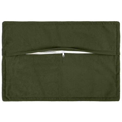Cushion Cover 6 pcs HOUTEN Green 50 x 80 cm Microfiber Fleece