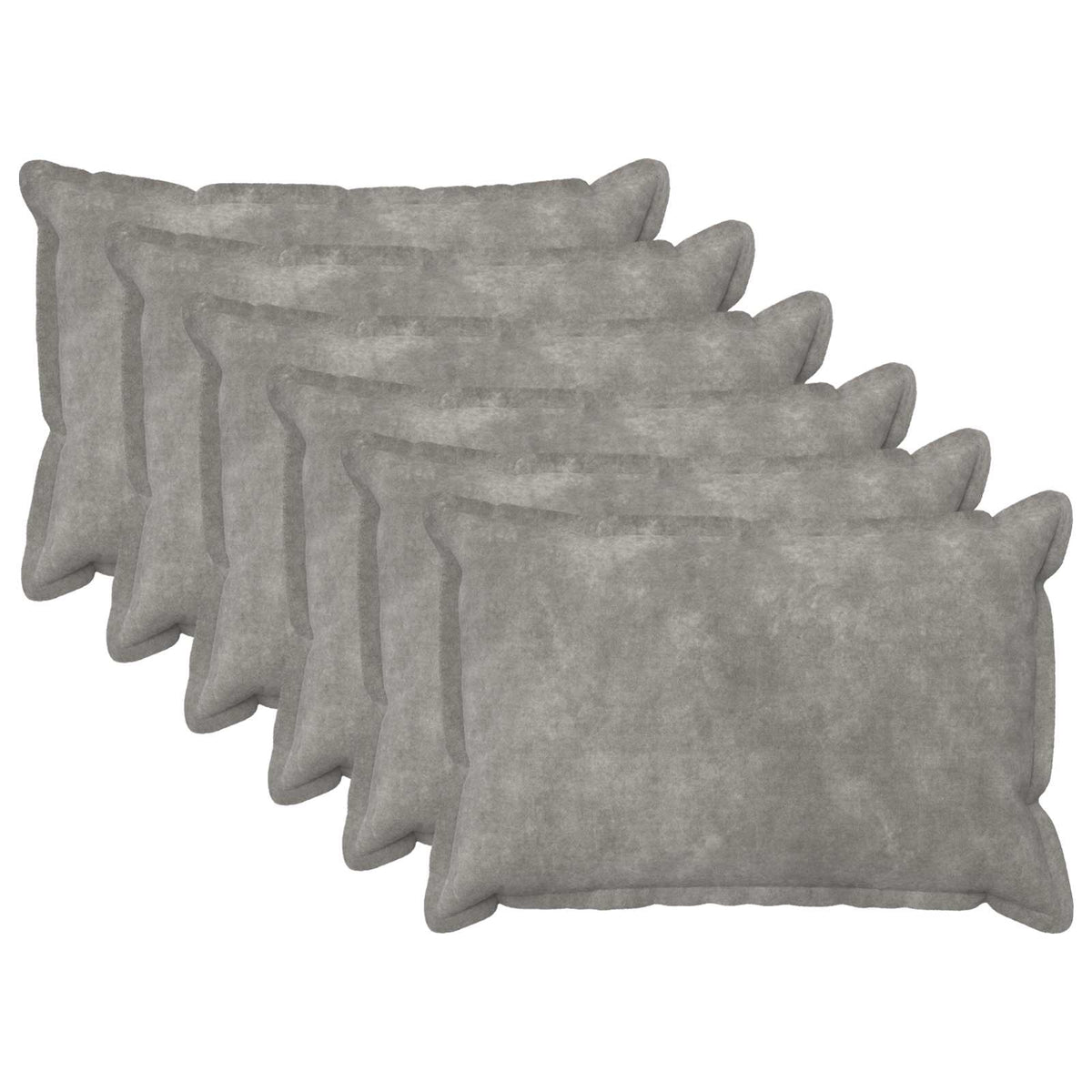 Cushion Cover 6 pcs HOUTEN Light Grey 50 x 80 cm