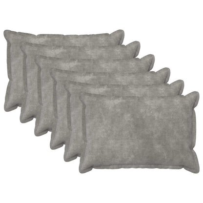 Cushion Cover 6 pcs HOUTEN Light Grey 50 x 80 cm