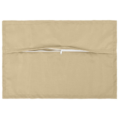 Cushion Cover 6 pcs HOUTEN Beige 50 x 80 cm Polyester