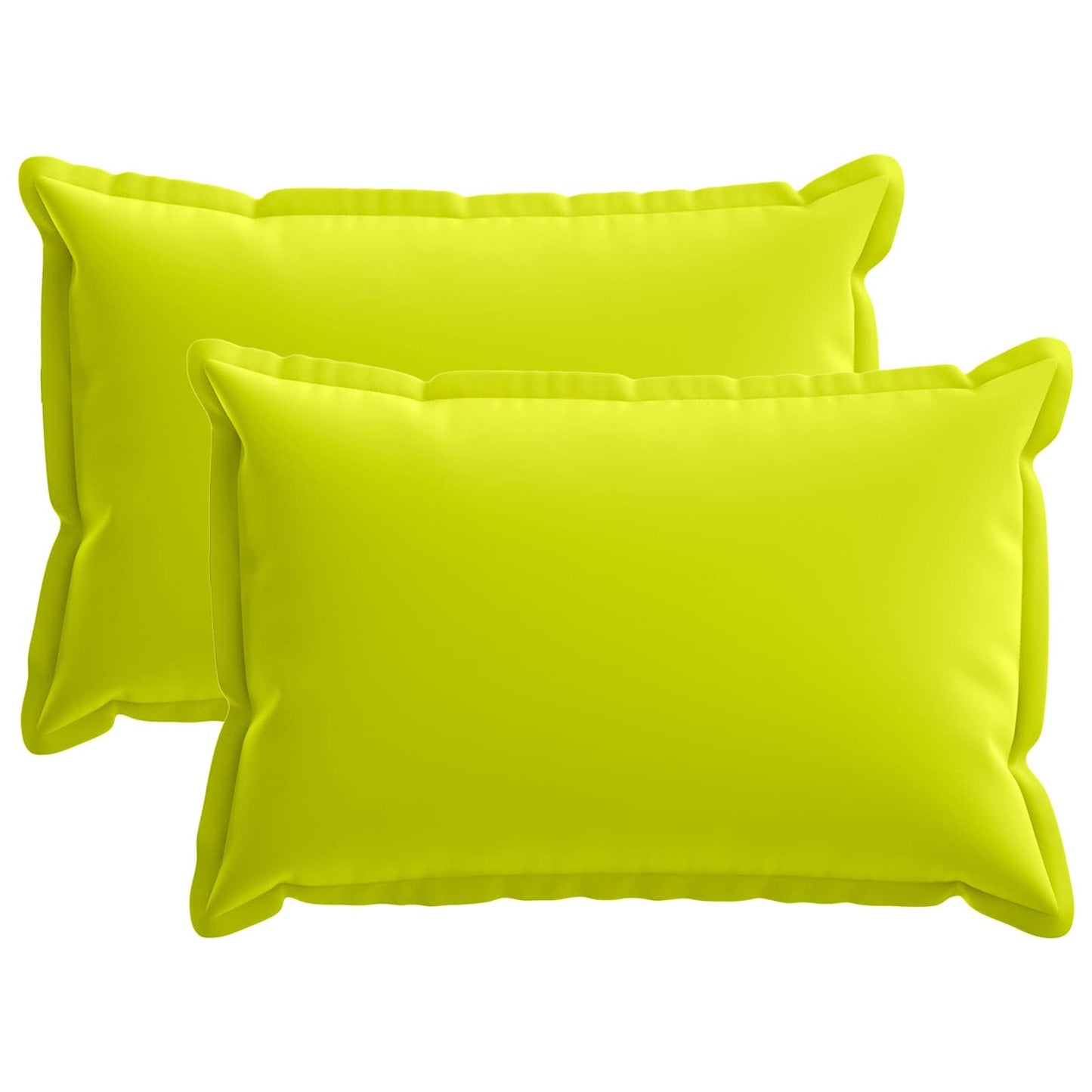 Cushion Cover 2 pcs HOUTEN Bright Green 50 x 80 cm Polyester